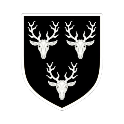 Arms of Cavendish (England) (Coat of Arms) STICKER Vinyl Kiss-Cut Decal 4 Inch White - The Sticker Space