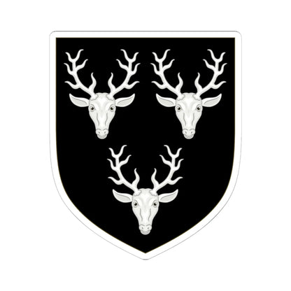 Arms of Cavendish (England) (Coat of Arms) STICKER Vinyl Kiss-Cut Decal 6 Inch White - The Sticker Space