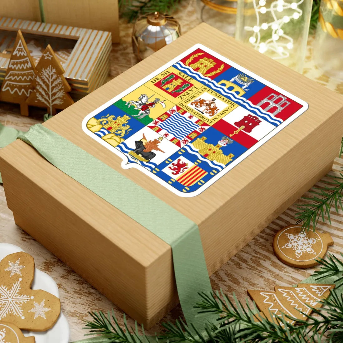 Arms of Cádiz Province (Spain) (Coat of Arms) STICKER Vinyl Kiss-Cut Decal - The Sticker Space