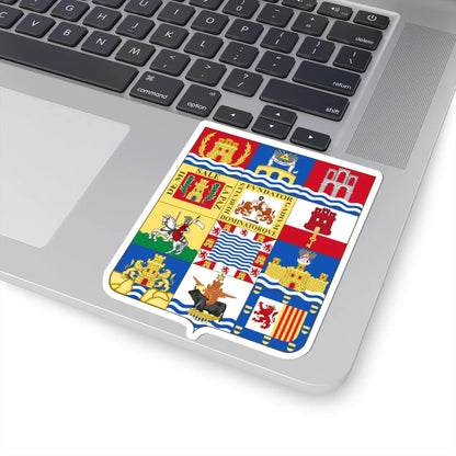 Arms of Cádiz Province (Spain) (Coat of Arms) STICKER Vinyl Kiss-Cut Decal - The Sticker Space
