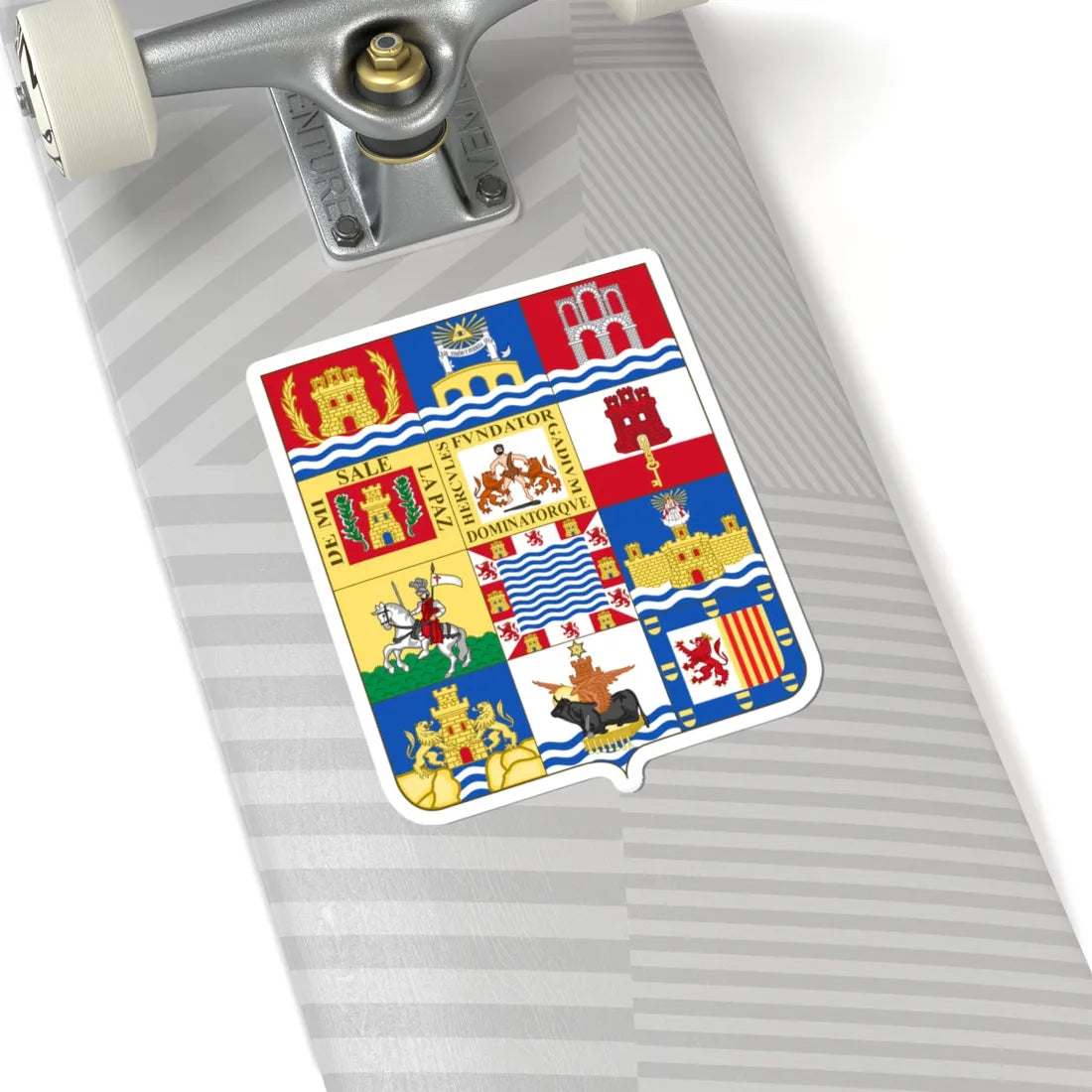 Arms of Cádiz Province (Spain) (Coat of Arms) STICKER Vinyl Kiss-Cut Decal - The Sticker Space