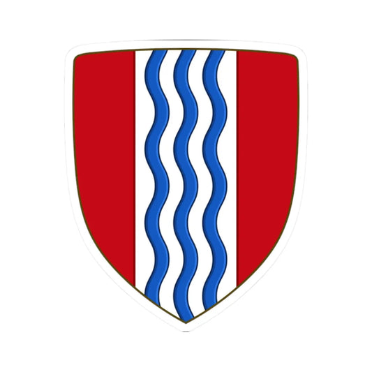 Arms of Central Falls Rhode Island (United States) (Coat of Arms) STICKER Vinyl Kiss-Cut Decal 2 Inch White - The Sticker Space