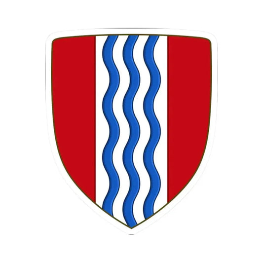 Arms of Central Falls Rhode Island (United States) STICKER Vinyl Kiss-Cut Decal 2 Inch White - The Sticker Space