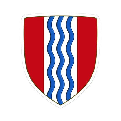 Arms of Central Falls Rhode Island (United States) STICKER Vinyl Kiss-Cut Decal 4 Inch White - The Sticker Space