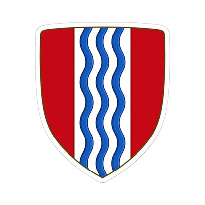 Arms of Central Falls Rhode Island (United States) STICKER Vinyl Kiss-Cut Decal 6 Inch White - The Sticker Space