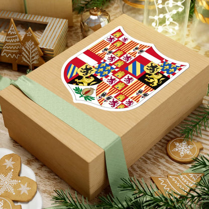 Arms of Charles I of Spain 1516-1518 (Spain) (Coat of Arms) STICKER Vinyl Kiss-Cut Decal - The Sticker Space