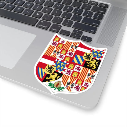 Arms of Charles I of Spain 1516-1518 (Spain) (Coat of Arms) STICKER Vinyl Kiss-Cut Decal - The Sticker Space