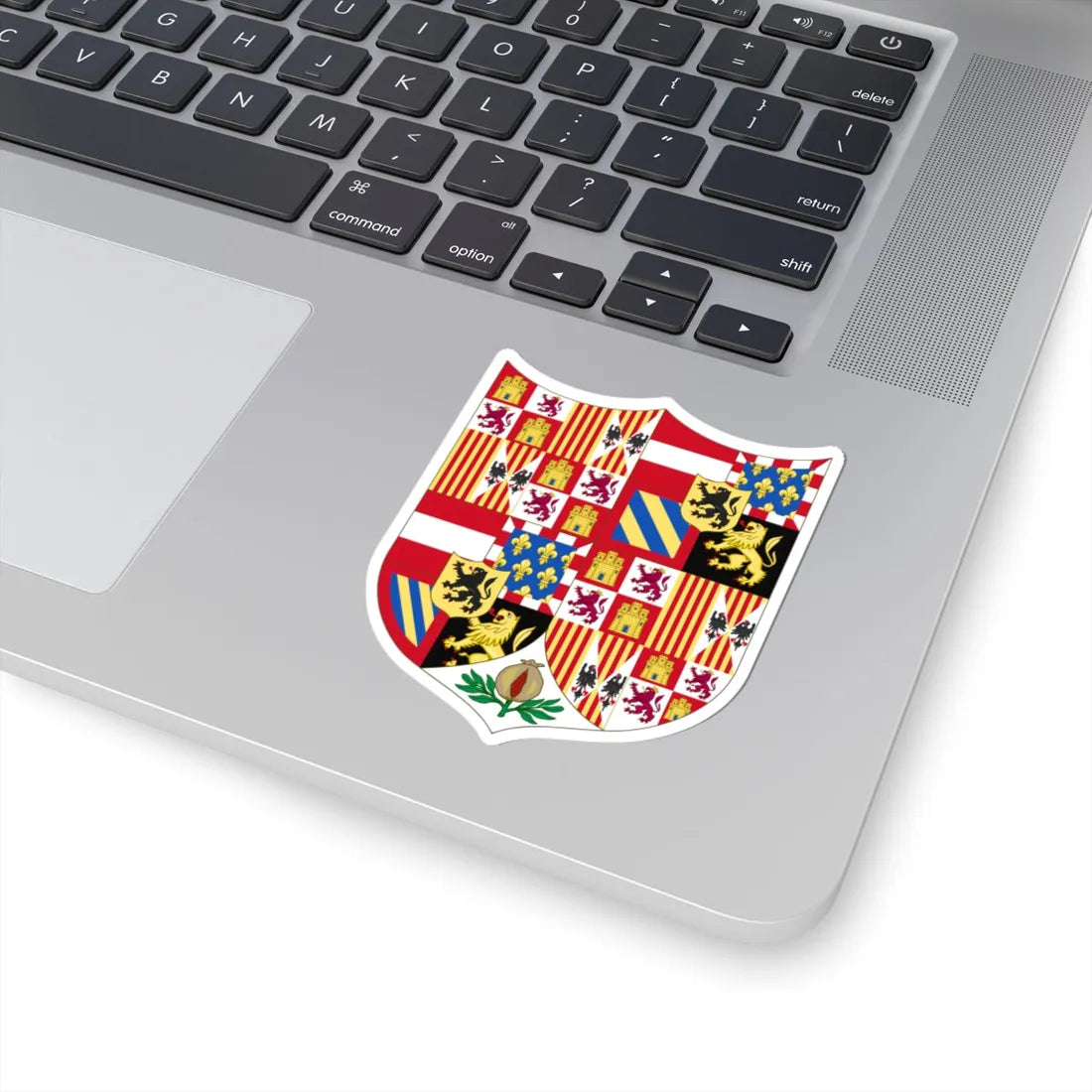 Arms of Charles I of Spain 1516-1518 (Spain) (Coat of Arms) STICKER Vinyl Kiss-Cut Decal - The Sticker Space