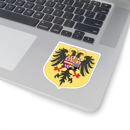 Arms of Charles I of Spain Charles V as Holy Roman Emperor-Or shield variant 1530-1556 (Spain) (Coat of Arms) STICKER Vinyl Kiss-Cut Decal - The Sticker Space