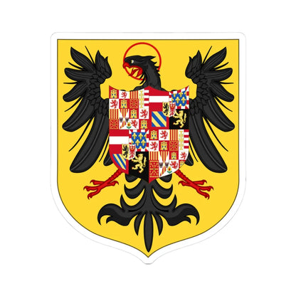 Arms of Charles V as King of the Romans (Austria) (Coat of Arms) STICKER Vinyl Kiss-Cut Decal 3 Inch White - The Sticker Space