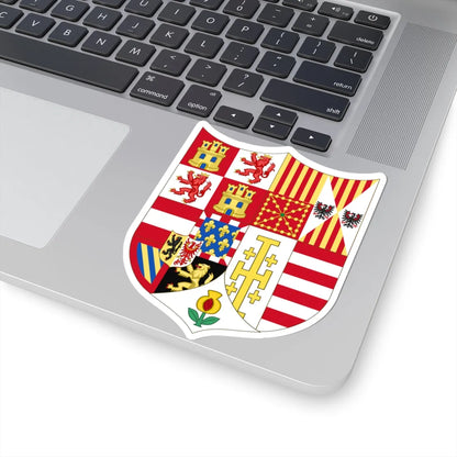 Arms of Charles V Holy Roman Emperor Charles I as King of Spain In Italy (Austria) (Coat of Arms) STICKER Vinyl Kiss-Cut Decal - The Sticker Space
