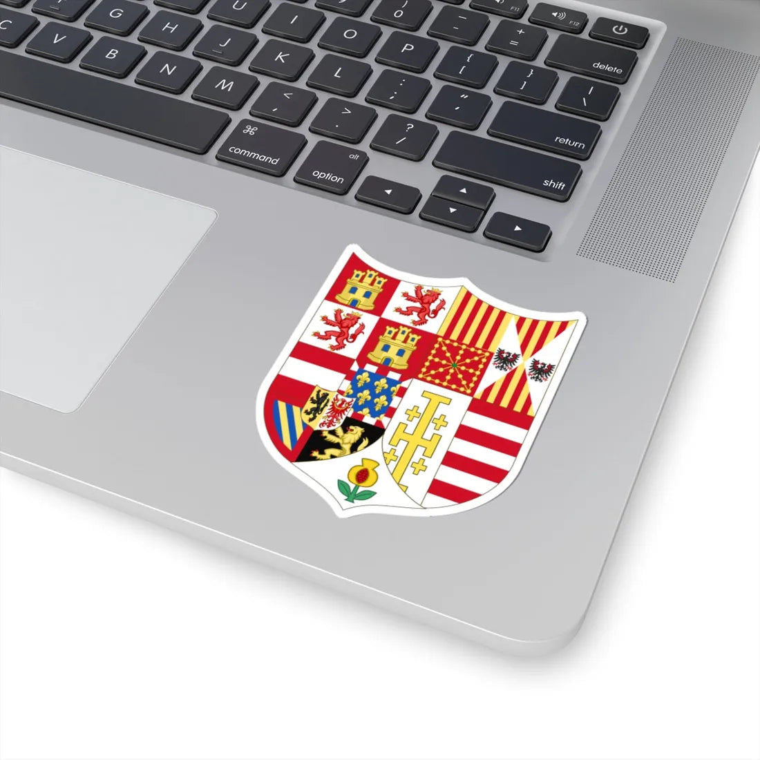 Arms of Charles V Holy Roman Emperor Charles I as King of Spain In Italy (Italy) (Coat of Arms) STICKER Vinyl Kiss-Cut Decal - The Sticker Space