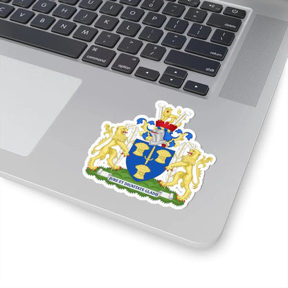 Arms of Cheshire County Council (England) (Coat of Arms) STICKER Vinyl Kiss-Cut Decal - The Sticker Space