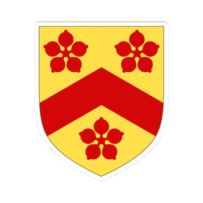 Arms of Chichele (England) (Coat of Arms) STICKER Vinyl Kiss-Cut Decal 3 Inch White - The Sticker Space