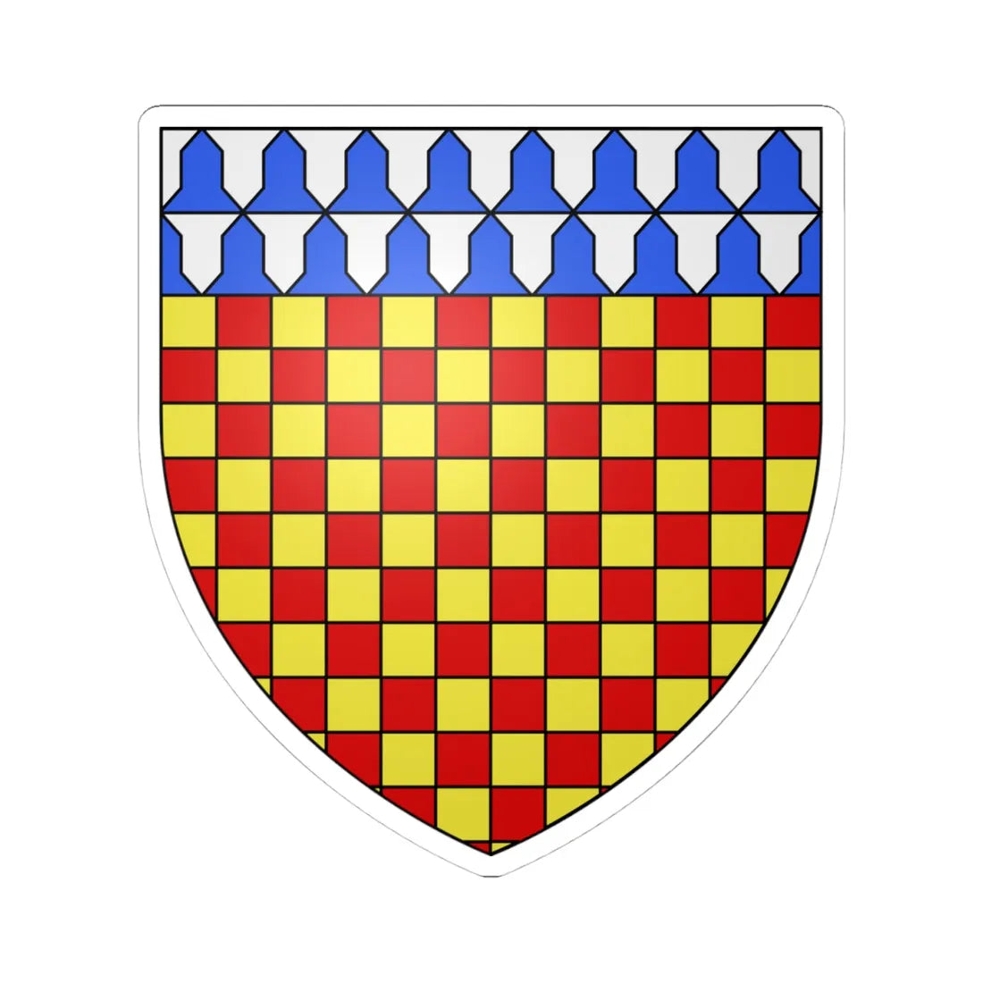 Arms of Chichester (England) (Coat of Arms) STICKER Vinyl Kiss-Cut Decal - The Sticker Space