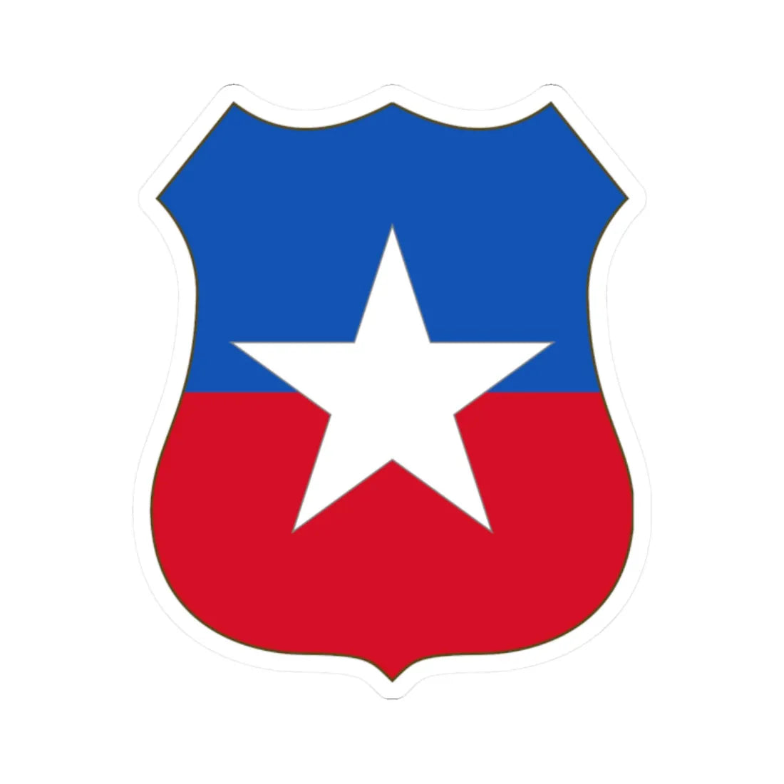 Arms of Chile (Chile) (Coat of Arms) STICKER Vinyl Kiss-Cut Decal 2 Inch White - The Sticker Space