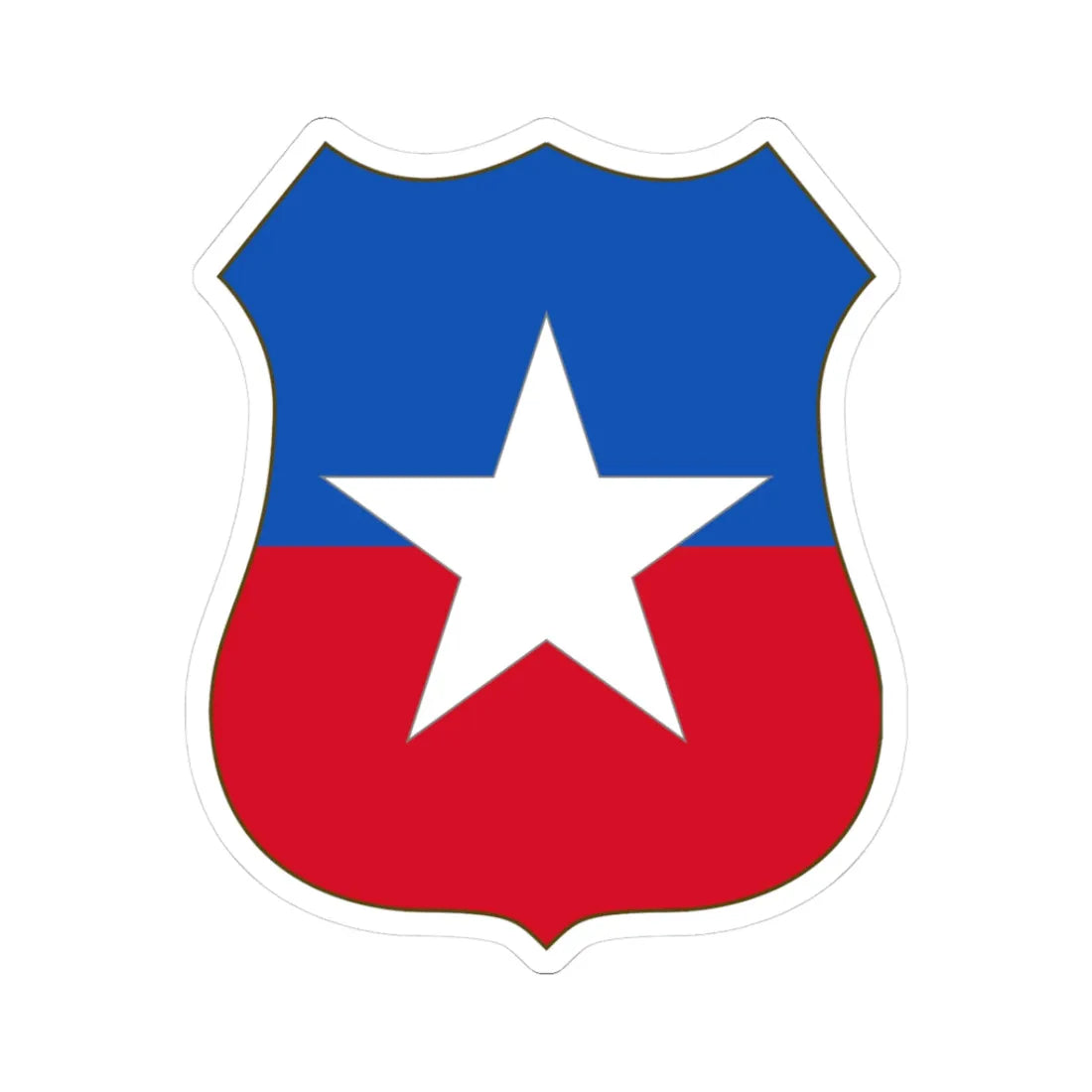 Arms of Chile (Chile) (Coat of Arms) STICKER Vinyl Kiss-Cut Decal 3 Inch White - The Sticker Space