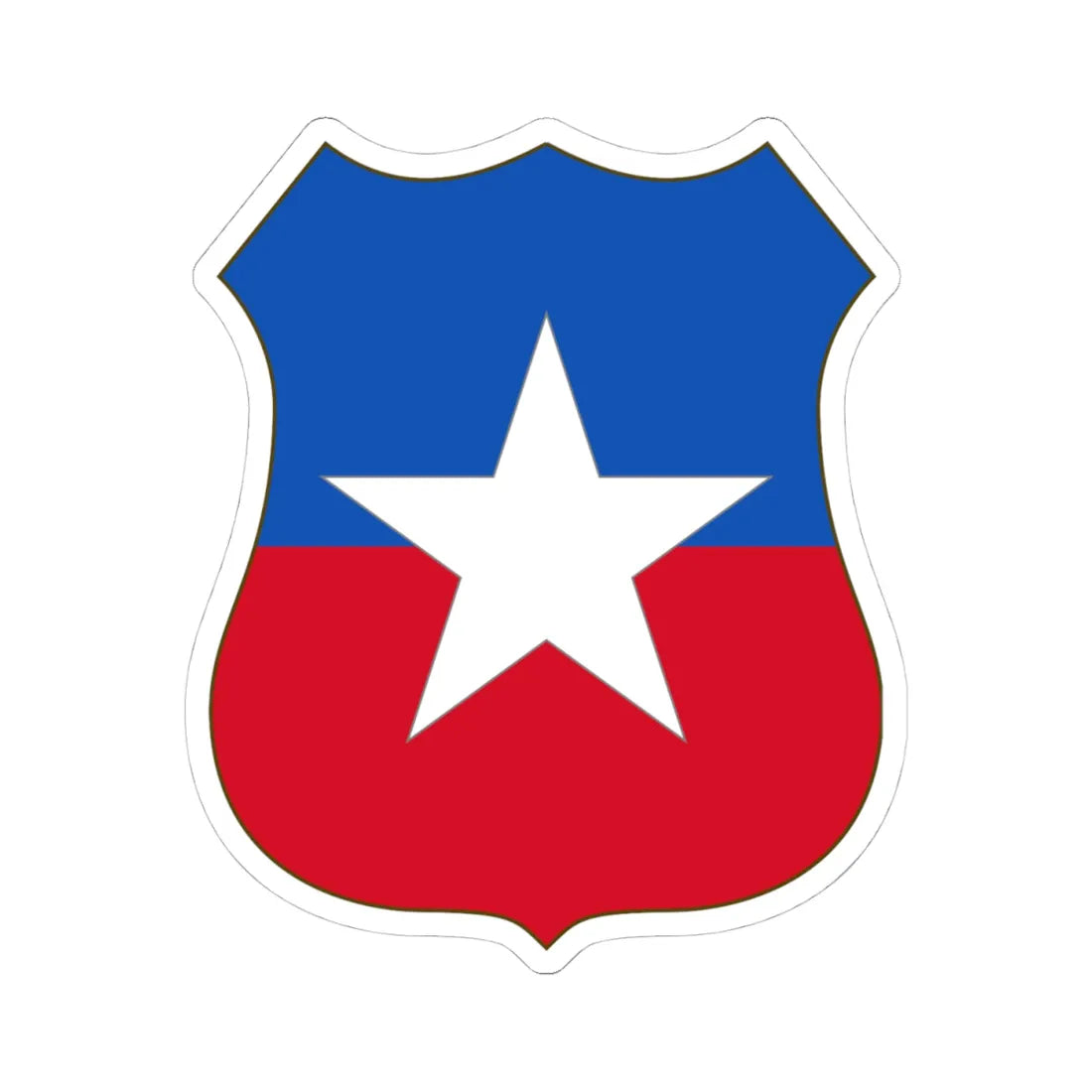 Arms of Chile (Chile) (Coat of Arms) STICKER Vinyl Kiss-Cut Decal 4 Inch White - The Sticker Space
