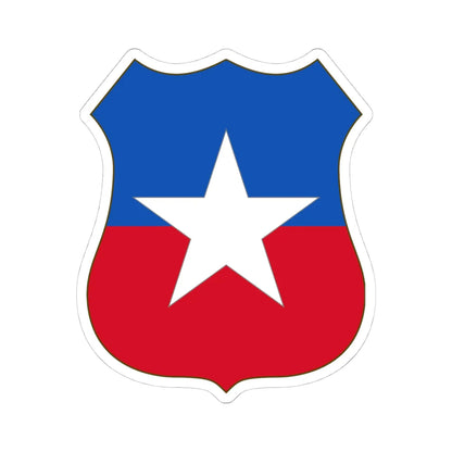 Arms of Chile (Chile) (Coat of Arms) STICKER Vinyl Kiss-Cut Decal 4 Inch White - The Sticker Space