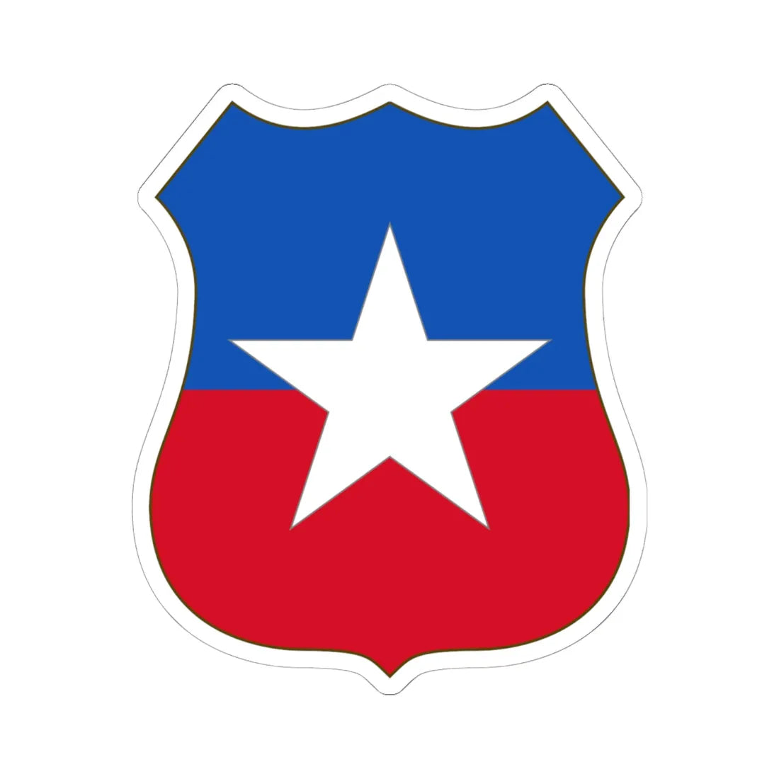 Arms of Chile (Chile) (Coat of Arms) STICKER Vinyl Kiss-Cut Decal 6 Inch White - The Sticker Space
