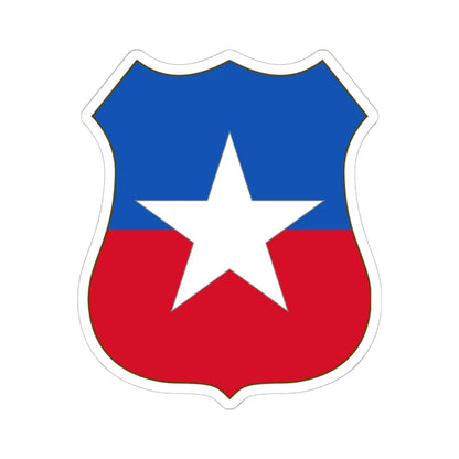 Arms of Chile (Chile) (Coat of Arms) STICKER Vinyl Kiss-Cut Decal 6 Inch White - The Sticker Space