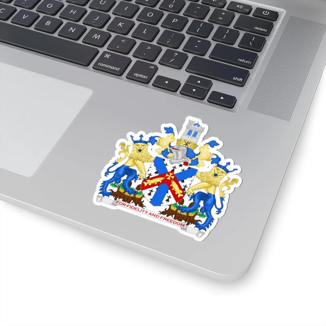 Arms of Christchurch Town Council (England) (Coat of Arms) STICKER Vinyl Kiss-Cut Decal - The Sticker Space