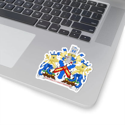 Arms of Christchurch Town Council (England) (Coat of Arms) STICKER Vinyl Kiss-Cut Decal - The Sticker Space