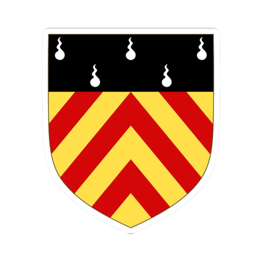 Arms of Clare Hall Cambridge (England) (Coat of Arms) STICKER Vinyl Kiss-Cut Decal 2 Inch White - The Sticker Space