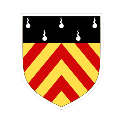 Arms of Clare Hall Cambridge (England) (Coat of Arms) STICKER Vinyl Kiss-Cut Decal 3 Inch White - The Sticker Space