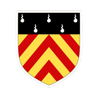 Arms of Clare Hall Cambridge (England) (Coat of Arms) STICKER Vinyl Kiss-Cut Decal 4 Inch White - The Sticker Space