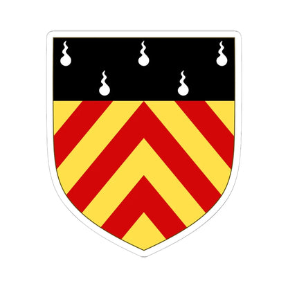 Arms of Clare Hall Cambridge (England) (Coat of Arms) STICKER Vinyl Kiss-Cut Decal 6 Inch White - The Sticker Space