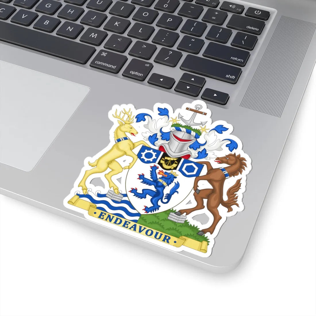 Arms of Cleveland County Council (England) (Coat of Arms) STICKER Vinyl Kiss-Cut Decal - The Sticker Space