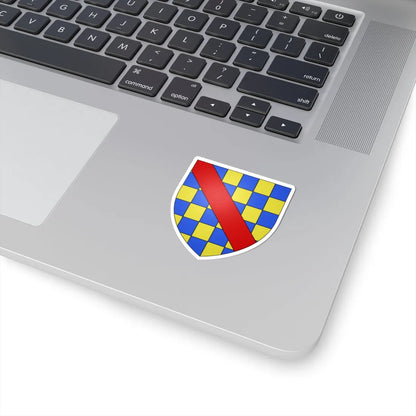Arms of Clifford a bend gules (England) (Coat of Arms) STICKER Vinyl Kiss-Cut Decal - The Sticker Space