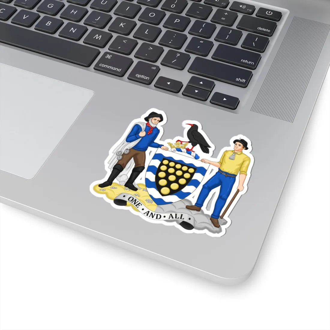 Arms of Cornwall Council (England) (Coat of Arms) STICKER Vinyl Kiss-Cut Decal - The Sticker Space