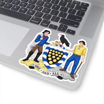 Arms of Cornwall Council (England) (Coat of Arms) STICKER Vinyl Kiss-Cut Decal - The Sticker Space