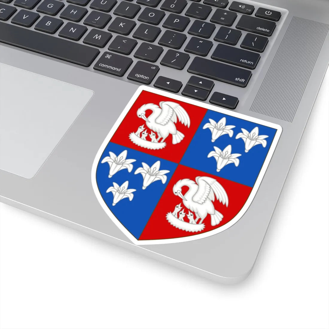 Arms of Corpus Christi College Cambridge (England) (Coat of Arms) STICKER Vinyl Kiss-Cut Decal - The Sticker Space