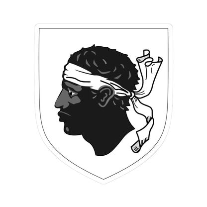 Arms of Corsica (Spain) (Coat of Arms) STICKER Vinyl Kiss-Cut Decal 3 Inch White - The Sticker Space