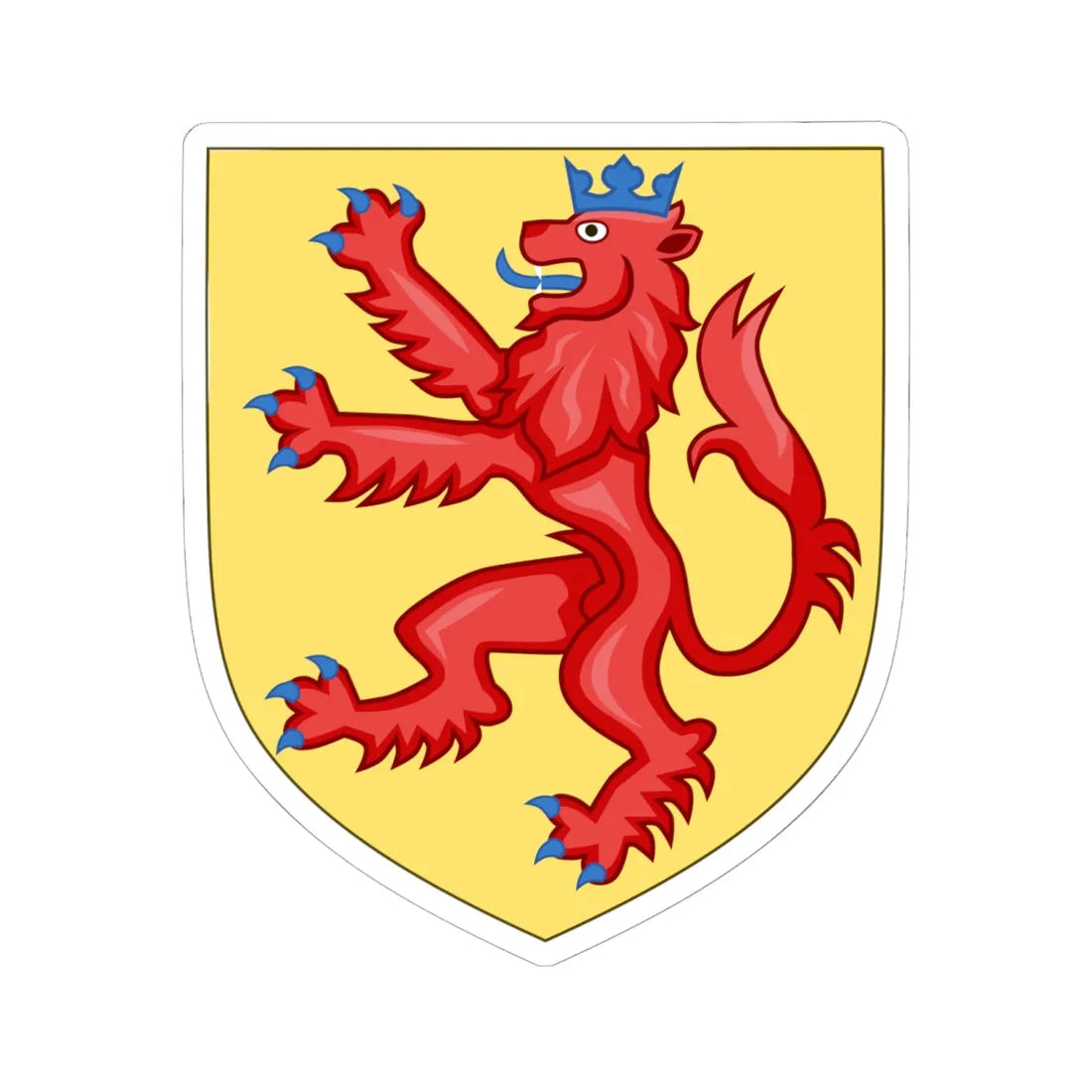 Arms of Counts of Habsbourg (Spain) (Coat of Arms) STICKER Vinyl Kiss-Cut Decal 6 Inch White - The Sticker Space