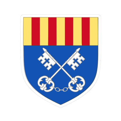 Arms of Céret (Spain) (Coat of Arms) STICKER Vinyl Kiss-Cut Decal 3 Inch White - The Sticker Space