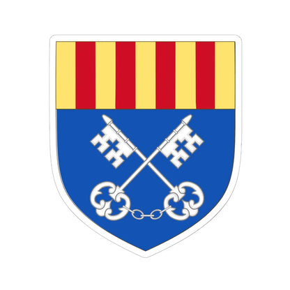 Arms of Céret (Spain) (Coat of Arms) STICKER Vinyl Kiss-Cut Decal 6 Inch White - The Sticker Space