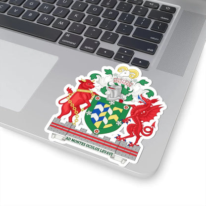 Arms of Cumbria County Council (England) (Coat of Arms) STICKER Vinyl Kiss-Cut Decal - The Sticker Space