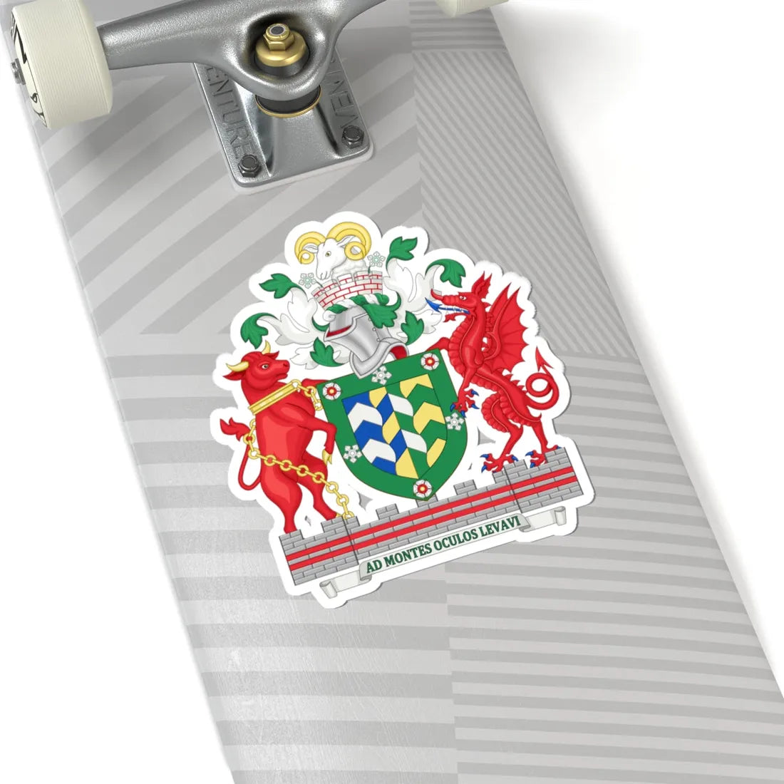Arms of Cumbria County Council (England) (Coat of Arms) STICKER Vinyl Kiss-Cut Decal - The Sticker Space