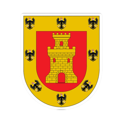 Arms of Cusco (Peru) (Coat of Arms) STICKER Vinyl Kiss-Cut Decal 2 Inch White - The Sticker Space