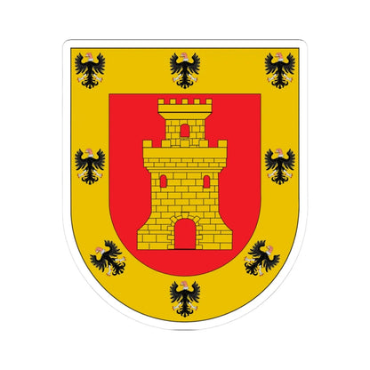 Arms of Cusco (Peru) (Coat of Arms) STICKER Vinyl Kiss-Cut Decal 3 Inch White - The Sticker Space