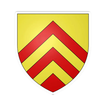 Arms of dAché (France) (Coat of Arms) STICKER Vinyl Kiss-Cut Decal 2 Inch White - The Sticker Space