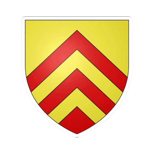 Arms of dAché (France) (Coat of Arms) STICKER Vinyl Kiss-Cut Decal 2 Inch White - The Sticker Space