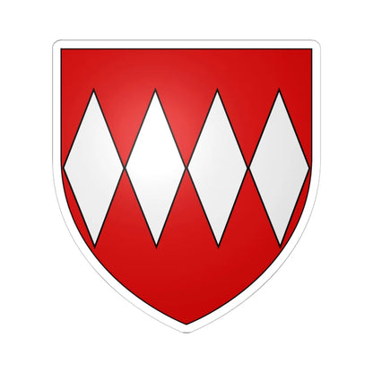 Arms of Daubeney (England) (Coat of Arms) STICKER Vinyl Kiss-Cut Decal 6 Inch White - The Sticker Space