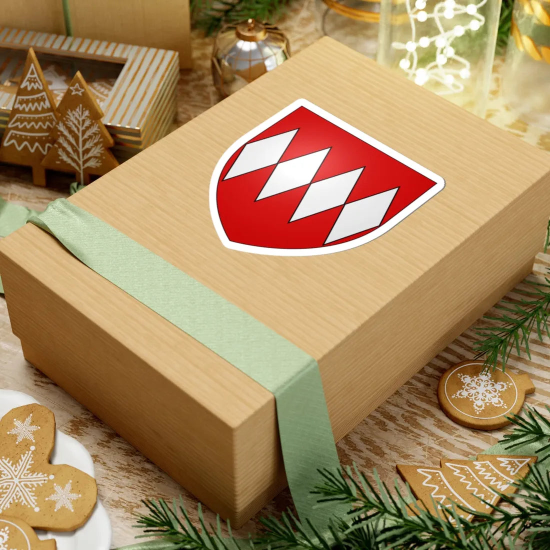 Arms of Daubeney (England) (Coat of Arms) STICKER Vinyl Kiss-Cut Decal - The Sticker Space