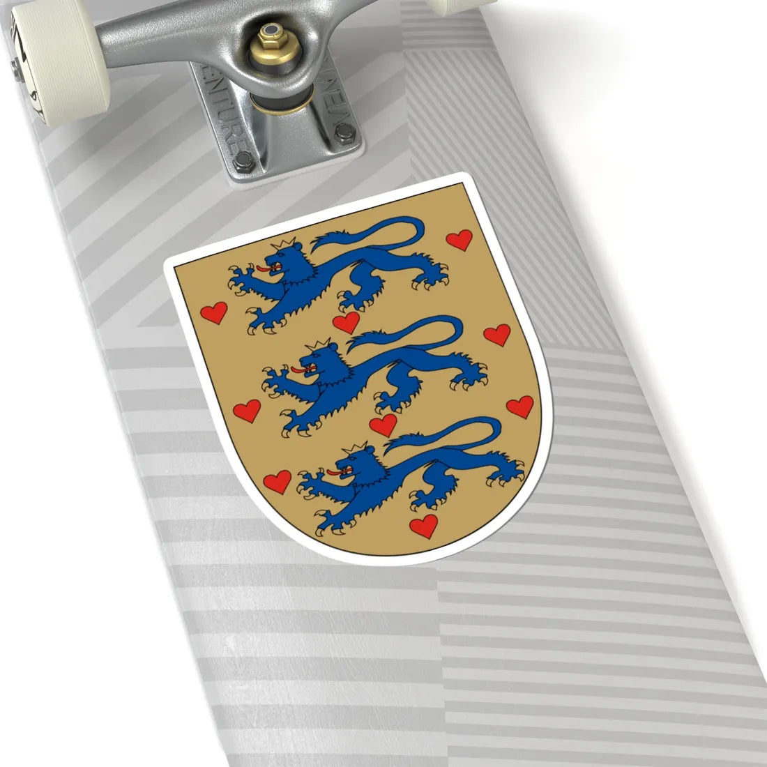 Arms of Denmark (Denmark) (Coat of Arms) STICKER Vinyl Kiss-Cut Decal - The Sticker Space