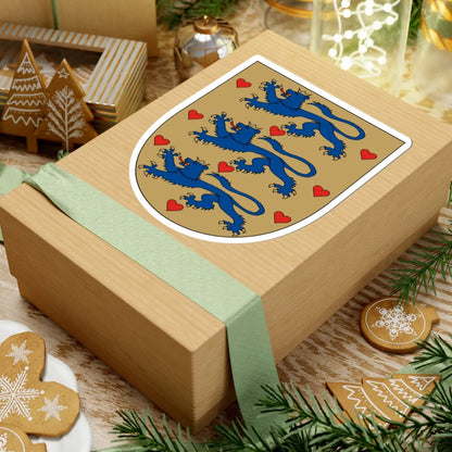 Arms of Denmark (Denmark) (Coat of Arms) STICKER Vinyl Kiss-Cut Decal - The Sticker Space